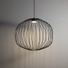 Czarna lampa wisząca ażurowa druciana okrągła minimalistyczna loftowa uniwersalna klasyczna SPHERA M 11304 TK-LIGHTING